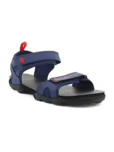 Sparx Men Navy Blue Solid Sports Sandals