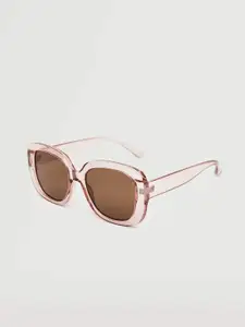 MANGO Women Sustainable Oversized Sunglasses with UV Protected Lens 37000785