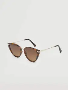 MANGO Women Cateye Sunglasses with UV Protected Lens 37040781