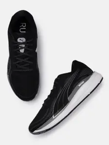 Puma Men Black Magnify Nitro Knit Running Shoes