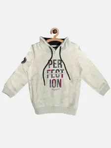 Octave Boys White Printed Sweatshirt