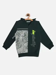 Octave Boys Green Printed Sweatshirt