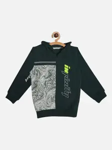 Octave Boys Green Printed Sweatshirt