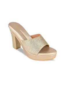 Rocia Gold-Toned Party High-Top Platform Sandals