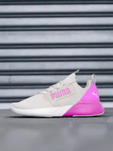 Puma Women Grey Retaliate Mesh SoftFoam Running Shoes