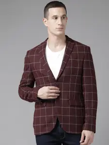 Blackberrys Casuale Checked Single Breasted Slim-Fit Blazers
