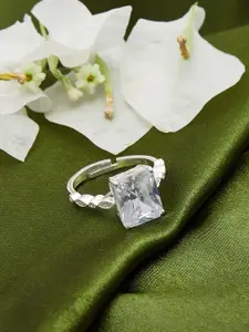 Studio Voylla Sterling Silver Statement Finger Ring