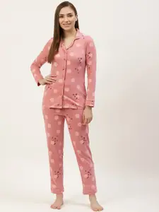 Sweet Dreams Sweet Dreams Women Mauve Printed Night suit
