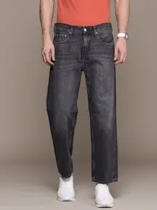 Calvin Klein Jeans Men Black Pure Cotton Straight Fit Light Fade Jeans