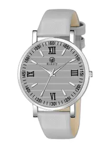 Septem Women Grey Printed Dial & Leather Straps Analogue Watch  SP-123