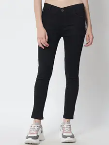Q-rious Women Black Slim Fit Stretchable Jeans