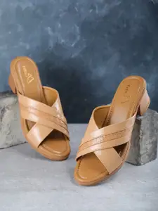 EVERLY Women Beige Block Sandals