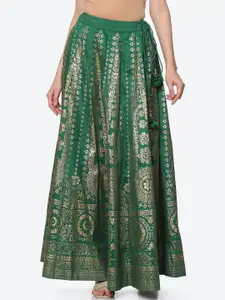 Biba Women Green Printed Skirts