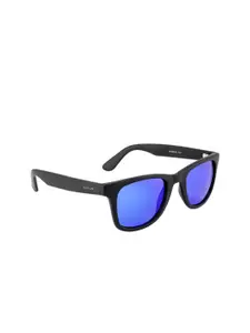 OPIUM Men Blue Lens & Black Wayfarer Sunglasses and UV Protected Lens OP-10092-C03