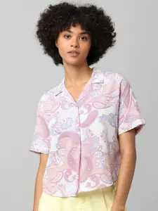 ONLY Women White Printed Casual Shirt