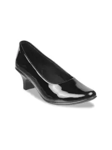 Metro Women Black Block Pumps