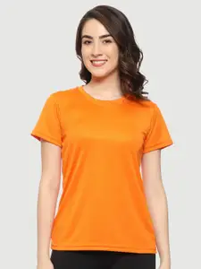 Urban Komfort Women Orange Solid T-shirt