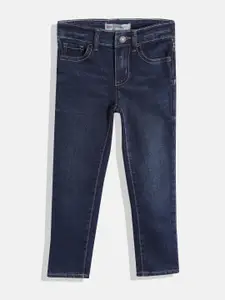 Levis Girls Navy Blue Super Skinny Fit Light Fade Stretchable Jeans