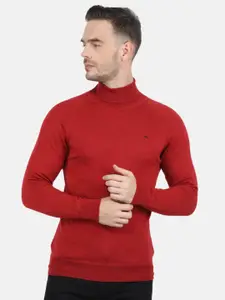 Monte Carlo Men Red Cable Knit Pullover