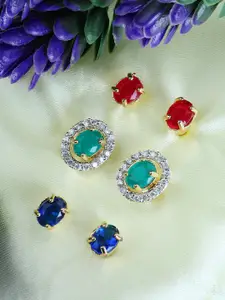 Bhana Fashion Multicoloured Contemporary Studs Earrings