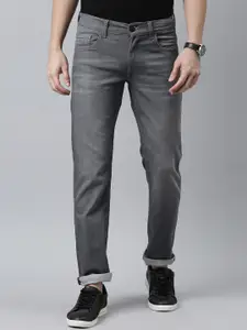 American Bull Men Grey Slim Fit Light Fade Jeans