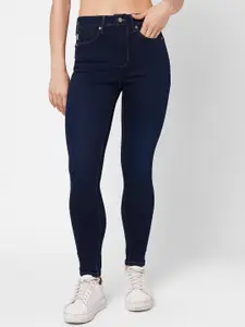 Pepe Jeans Women Blue Skinny Fit High-Rise Jeans