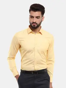 V-Mart Men Yellow Formal Shirt