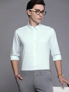 Louis Philippe Ath.Work Louis Philippe Ath Work Men Blue Slim Fit Semiformal Shirt