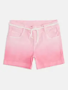 Pantaloons Junior Girls Pink Ombre Shorts