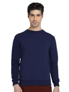 DYCA Men Navy Blue Sweatshirt