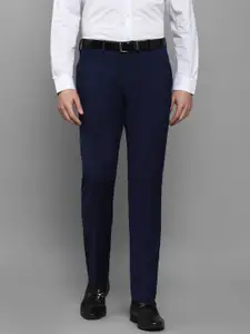 Louis Philippe Men Navy Blue Slim Fit Trousers
