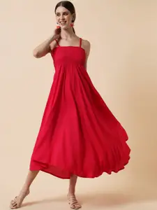 Meeranshi Red Maxi Midi Dress