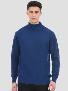 LONDON FOG Men Turtle neck Blue Pullover