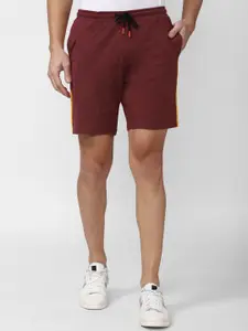 Peter England Men Maroon Shorts