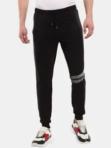 V-Mart Men Black  Single Printed Track Pants