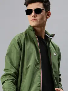 SHOWOFF Men Green Bomber Jacket