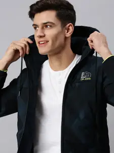 SHOWOFF Men Navy Blue Tailored Jacket