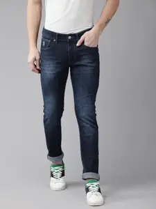 U.S. Polo Assn. Denim Co. U S Polo Assn Denim Co Men Blue Slim Fit Light Fade Stretchable Jeans
