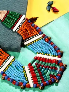 Bamboo Tree Jewels Women Multicoloured Handcrafted Necklace