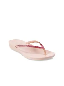fitflop Women Beige Open Toe Striped Flats
