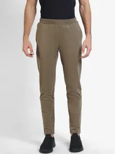 Wildcraft Men Olive Grey Solid Pure Cotton Track Pants