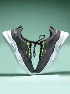 ASIAN Men Black Mesh Running Non-Marking Shoes