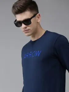 Arrow Men Blue Regular Fit Sweatshirt