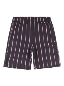 PROTEENS Girls Navy Blue Striped Shorts