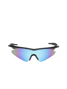 Omtex Men Purple Lens & Black Sports Sunglasses with UV Protected Lens