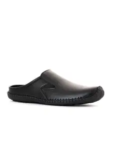 Khadims Men Black Shoe-Style Sandals