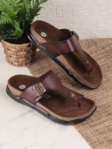 Mochi Men Brown Comfort Sandals