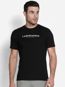 Wildcraft Men Black Typography T-shirt
