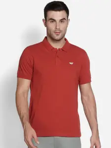 Wildcraft Men Red Polo Collar T-shirt