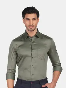 Arrow Men Green Slim Fit Semiformal Shirt